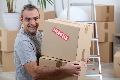Organised office storage boxes in Sidcup workspace