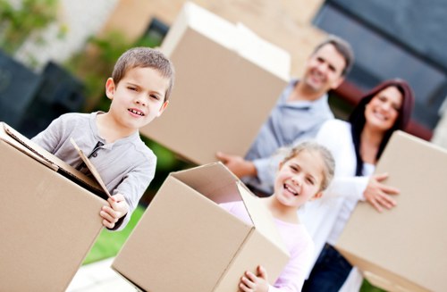 Commercial removals transporting office equipment in Sidcup