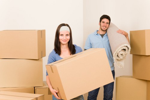 Professional movers loading household items during a Sidcup relocation