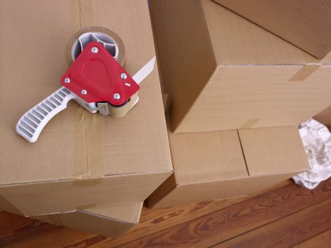 Wrapped wooden furniture stored safely in a Sidcup unit